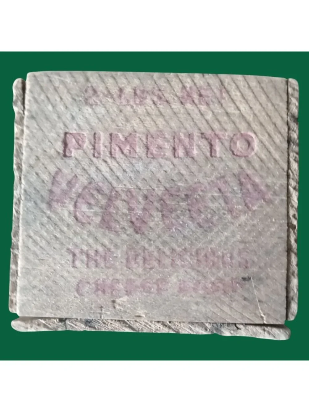 Velveeta Pimento Wood Cheese Box Container Vintage Collectible Antique